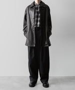 画像をギャラリービューアに読み込む, ssstein(シュタイン)の24AWコレクション EASY WIDE TROUSERS (2/72 WOOL GABARDINE) - BLACK 公式通販サイトsession福岡セレクトショップ
