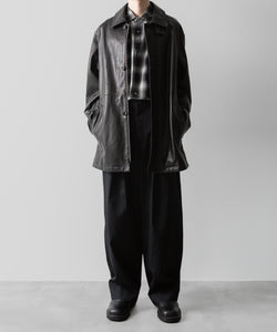 ssstein(シュタイン)の24AWコレクション OVERSIZED DOWN PAT SHIRT - BLACK OMBRE 公式通販サイトsession福岡セレクトショップ