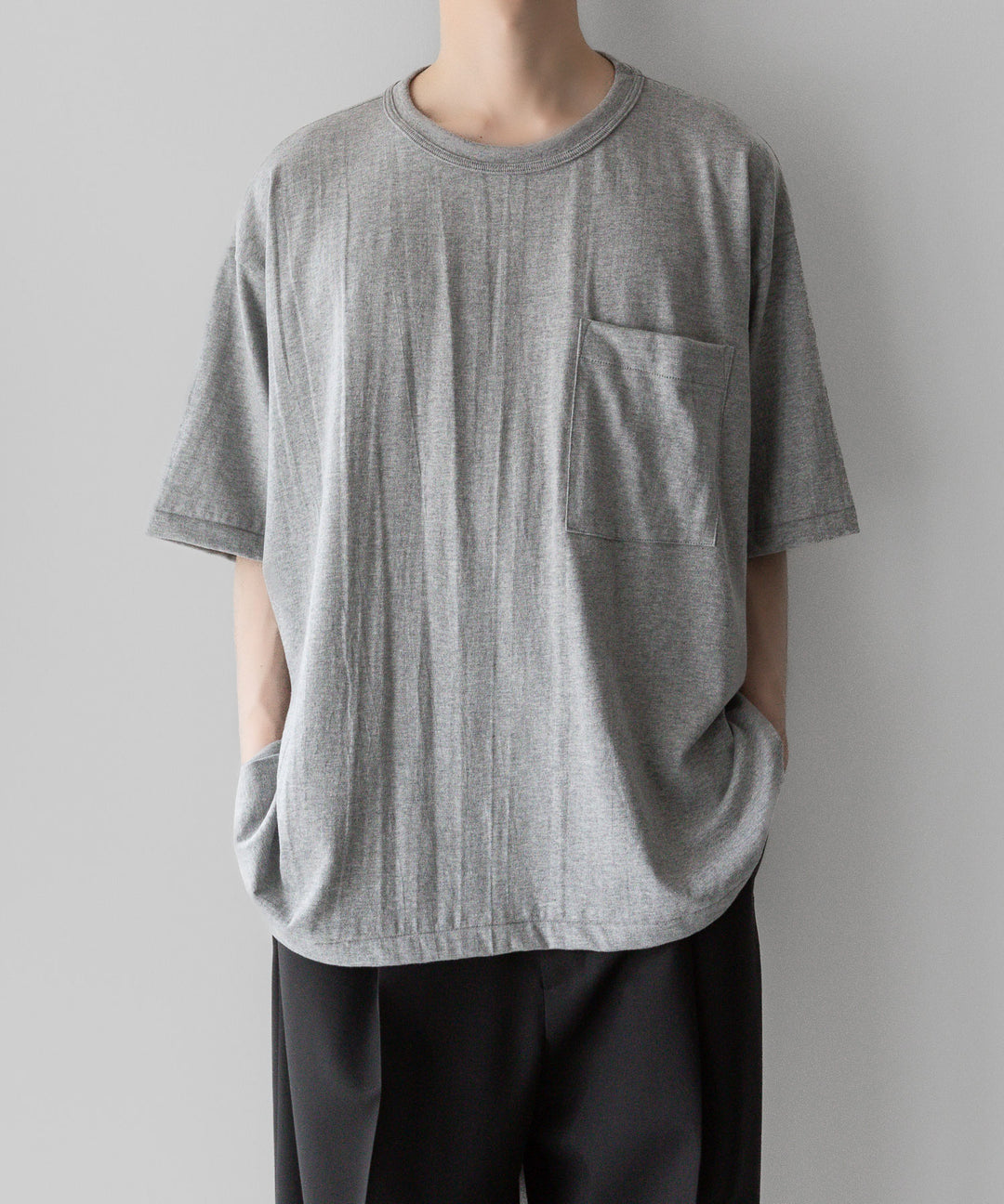 【INTÉRIM】インテリムのBINDER NECK LOOP WHEEL AME-KAJI POCKET TEE - A.GRAYの公式通販サイトsession福岡セレクトショップ