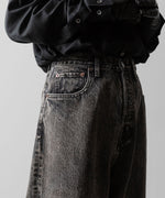 画像をギャラリービューアに読み込む, ssstein(シュタイン)のTWIST SEAM BAGGY VINTAGE DENIM JEANS - BLACKの公式通販サイトsession福岡セレクトショップ
