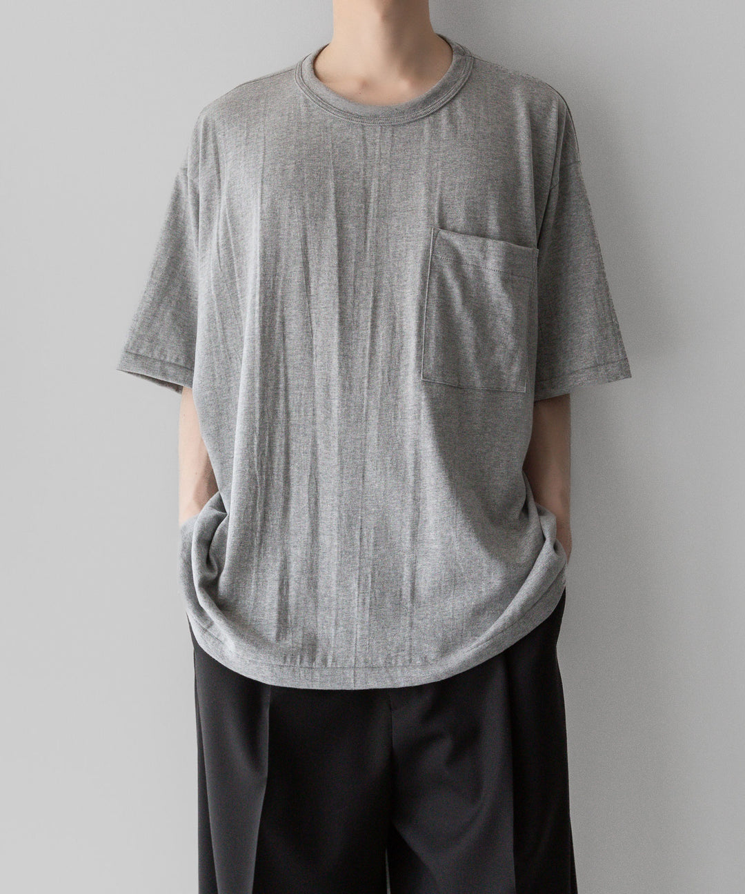【INTÉRIM】インテリムのBINDER NECK LOOP WHEEL AME-KAJI POCKET TEE - A.GRAYの公式通販サイトsession福岡セレクトショップ