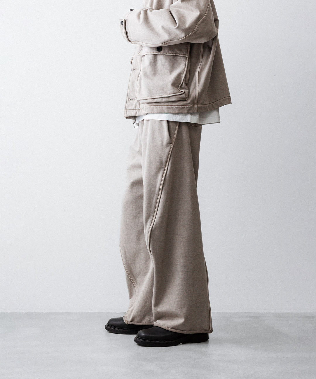 KANEMASA PHIL. カネマサフフィル36G FINE SWEAT DRAPING EASY PANTSのCHARCOAL PIGMENT公式通販サイトsession福岡セレクトショップ