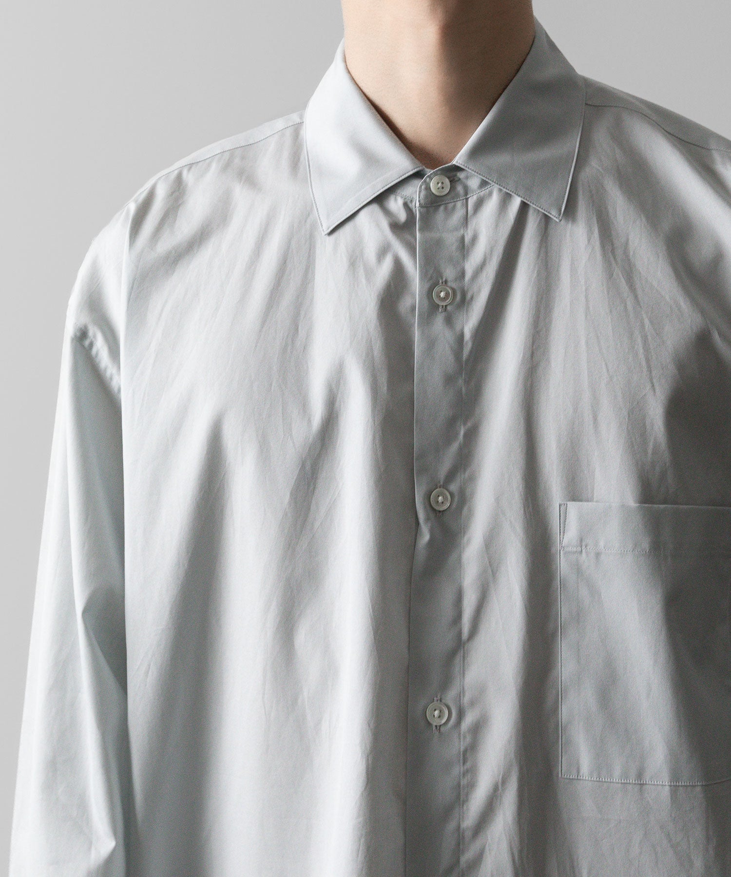 ssstein(シュタイン)の24AWコレクション OVERSIZED DOWN PAT SHIRT - OFF GREY 公式通販サイトsession福岡セレクトショップ