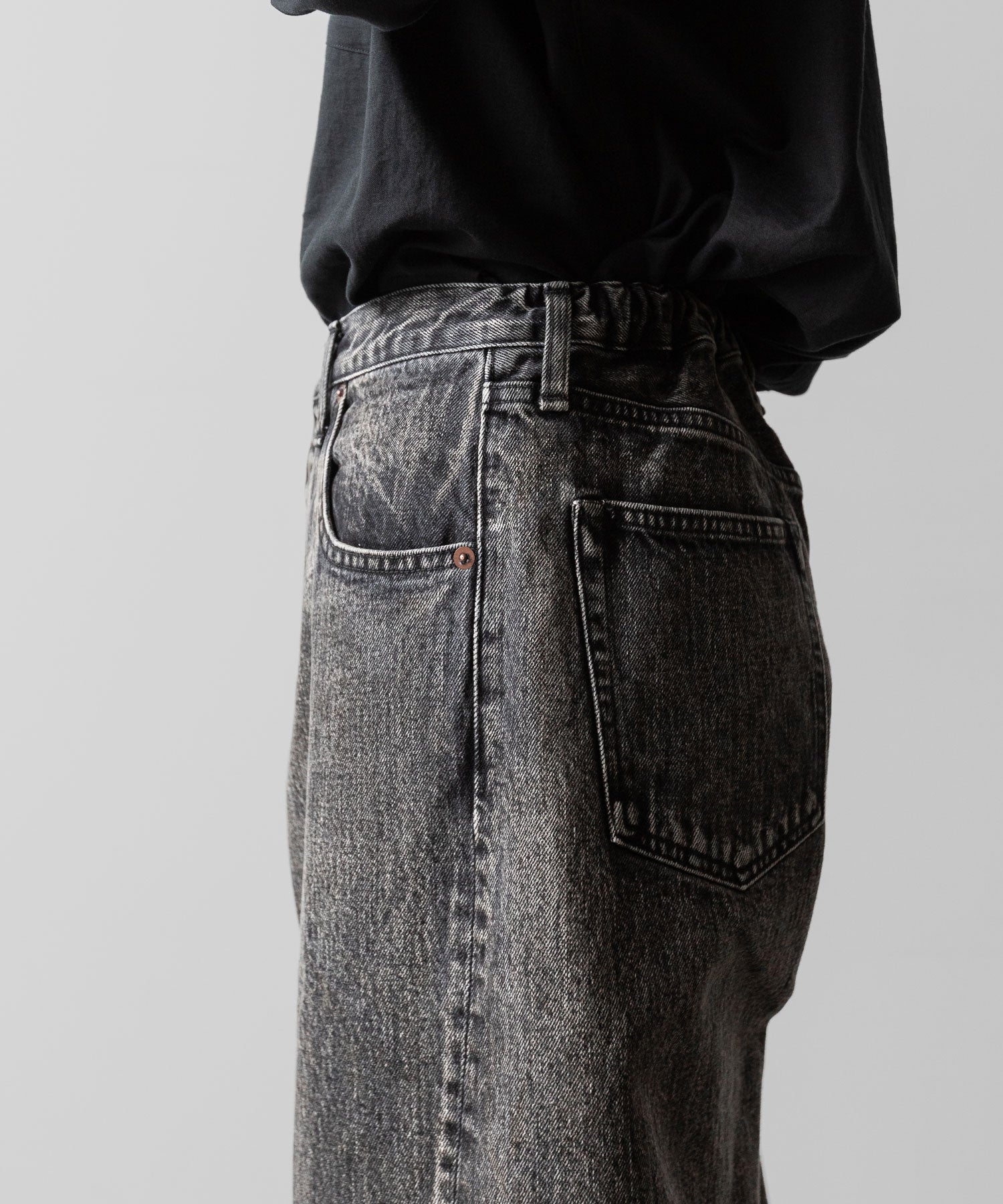 ssstein(シュタイン)のTWIST SEAM BAGGY VINTAGE DENIM JEANS - BLACKの公式通販サイトsession福岡セレクトショップ