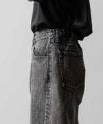 画像をギャラリービューアに読み込む, ssstein(シュタイン)のTWIST SEAM BAGGY VINTAGE DENIM JEANS - BLACKの公式通販サイトsession福岡セレクトショップ
