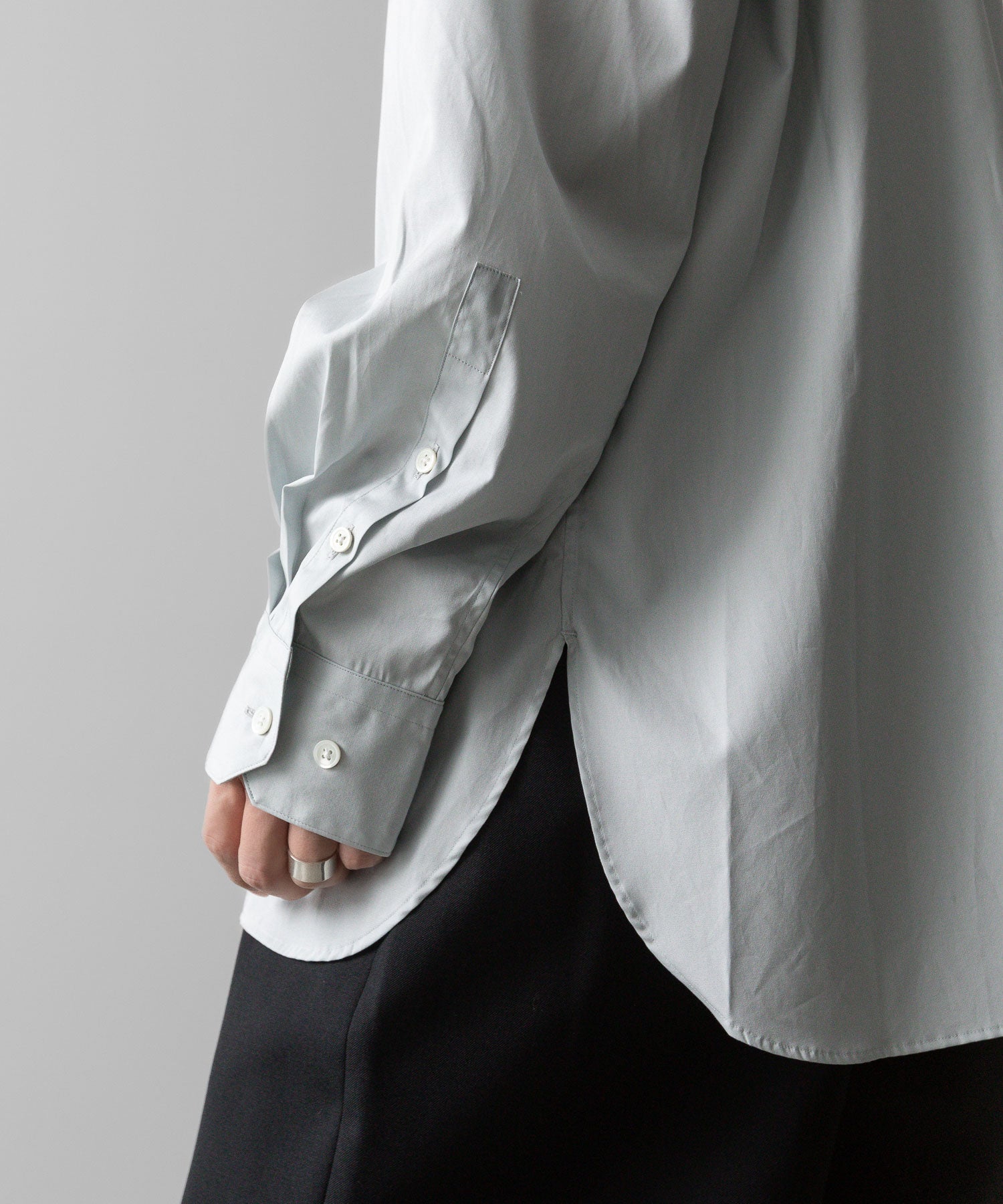 ssstein(シュタイン)の24AWコレクション OVERSIZED DOWN PAT SHIRT - OFF GREY 公式通販サイトsession福岡セレクトショップ