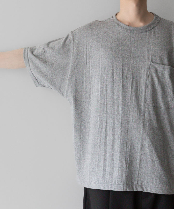 【INTÉRIM】インテリムのBINDER NECK LOOP WHEEL AME-KAJI POCKET TEE - A.GRAYの公式通販サイトsession福岡セレクトショップ