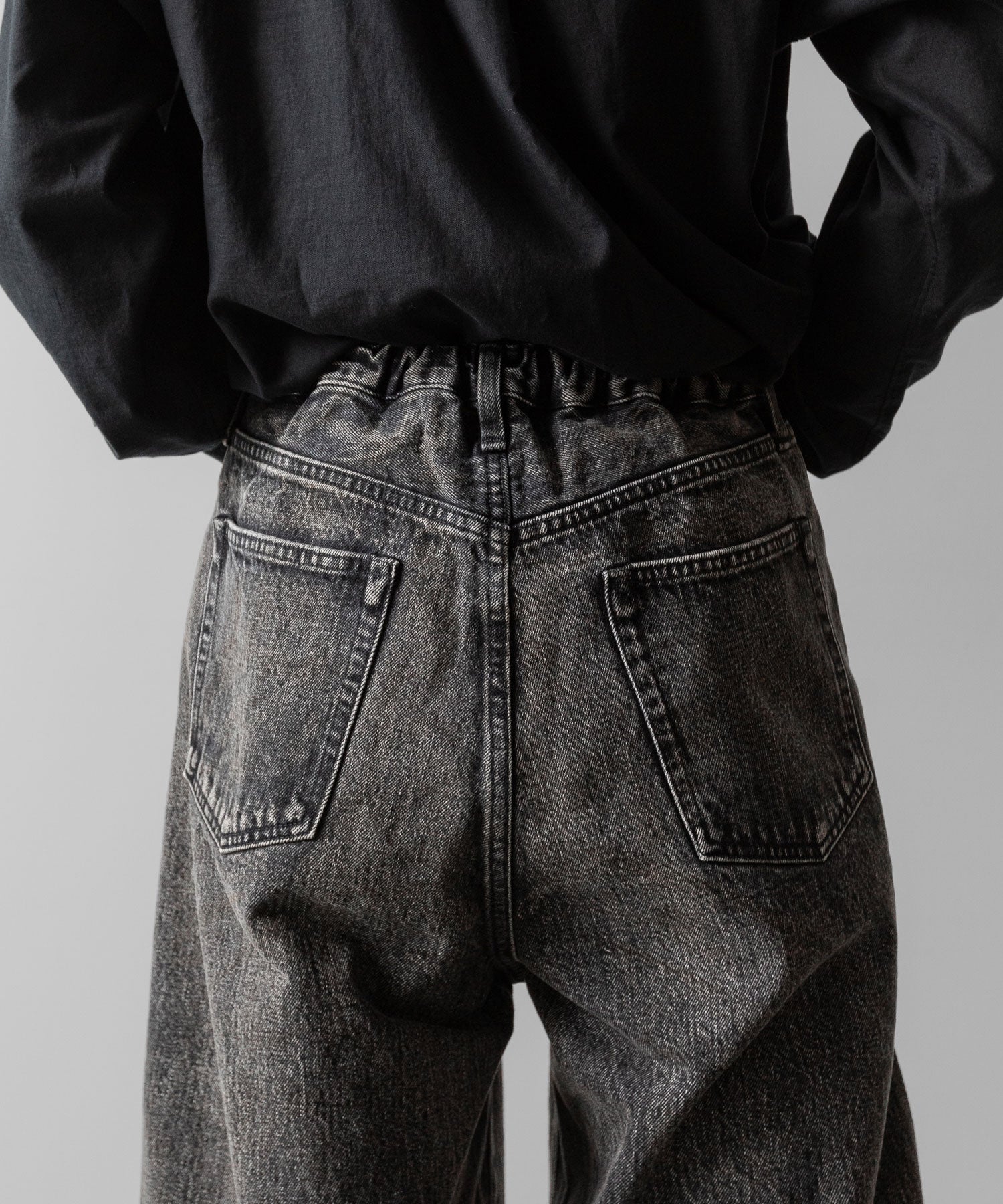 ssstein(シュタイン)のTWIST SEAM BAGGY VINTAGE DENIM JEANS - BLACKの公式通販サイトsession福岡セレクトショップ