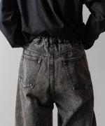 画像をギャラリービューアに読み込む, ssstein(シュタイン)のTWIST SEAM BAGGY VINTAGE DENIM JEANS - BLACKの公式通販サイトsession福岡セレクトショップ
