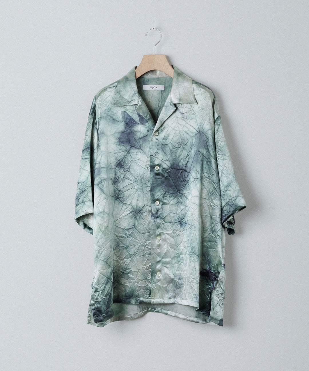 UJOH - ウジョーのSLIT SLEEVE OPEN COLLAR SHIRTのLIGHT GRAY公式通販サイトsession福岡セレクトショップ