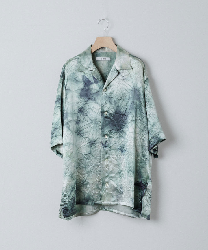 UJOH - ウジョーのSLIT SLEEVE OPEN COLLAR SHIRTのLIGHT GRAY公式通販サイトsession福岡セレクトショップ