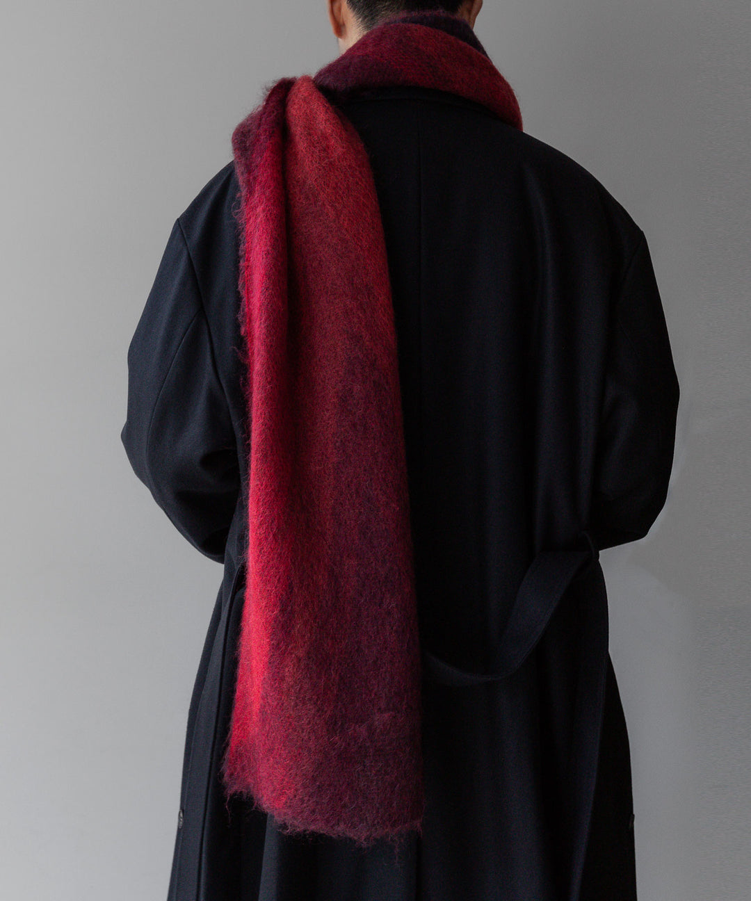 stein(シュタイン)の23AWコレクションGRADATION MOHAIR MUFFLER のRED sessionセッション福岡セレクトショップ 公式通販サイト 