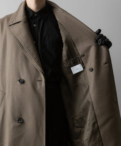 ssstein(シュタイン)の24AWコレクション OVERSIZED DOCKING DOUBLE BREASTED COAT - DARK BEIGE 公式通販サイトsession福岡セレクトショップ