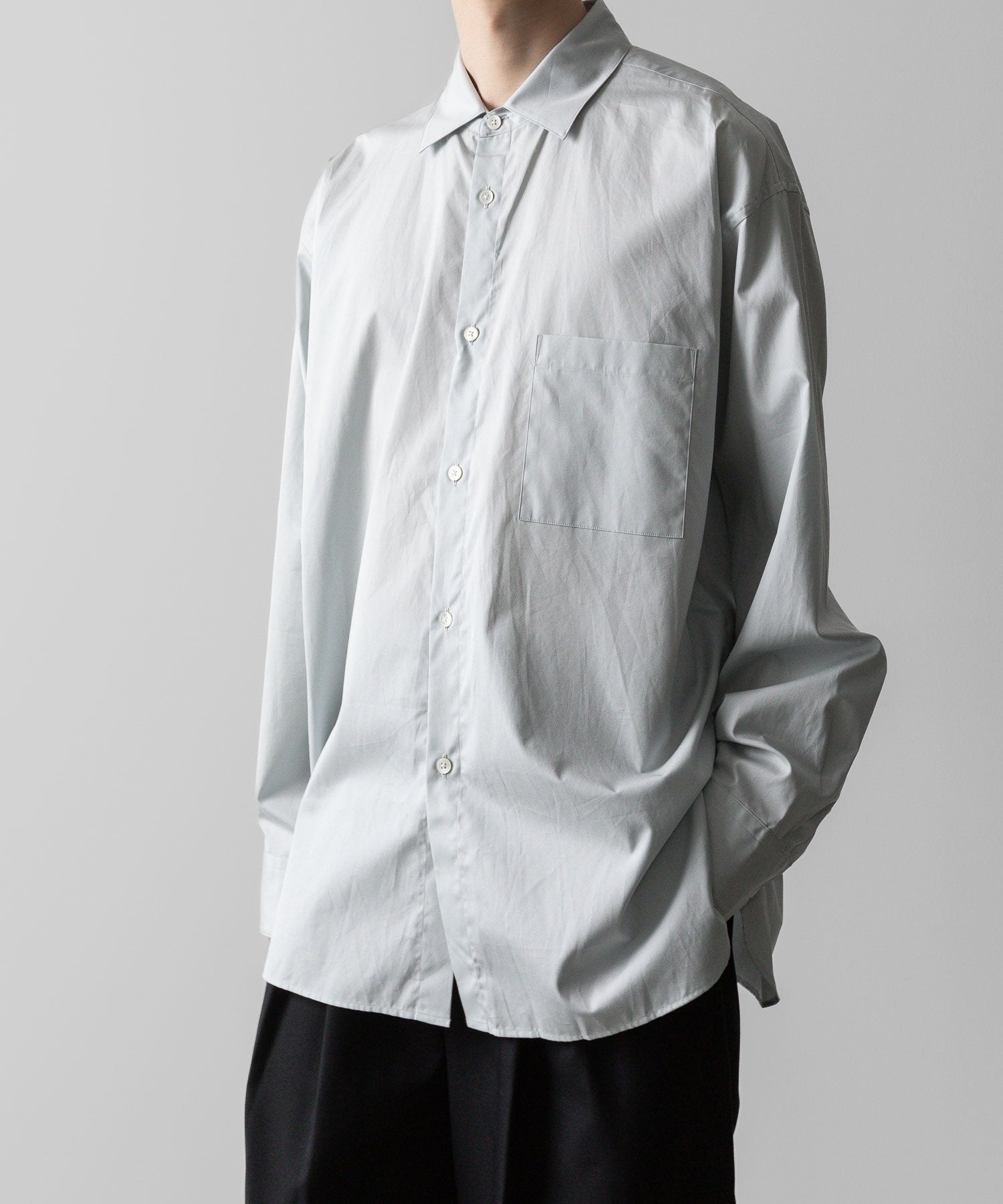 ssstein(シュタイン)の24AWコレクション OVERSIZED DOWN PAT SHIRT - OFF GREY 公式通販サイトsession福岡セレクトショップ