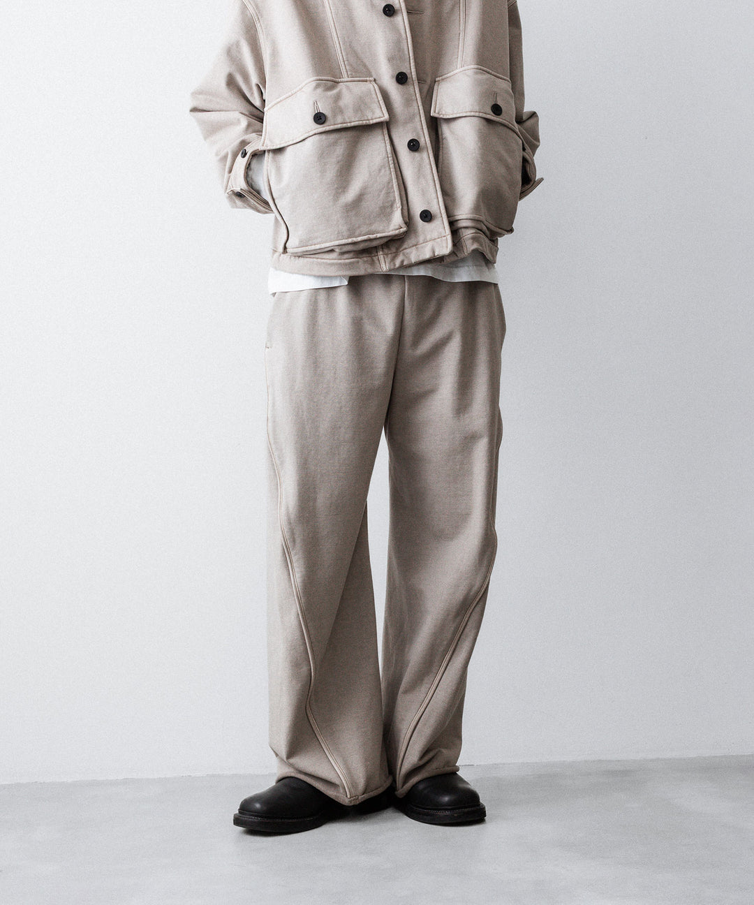 KANEMASA PHIL. カネマサフフィル36G FINE SWEAT DRAPING EASY PANTSのCHARCOAL PIGMENT公式通販サイトsession福岡セレクトショップ
