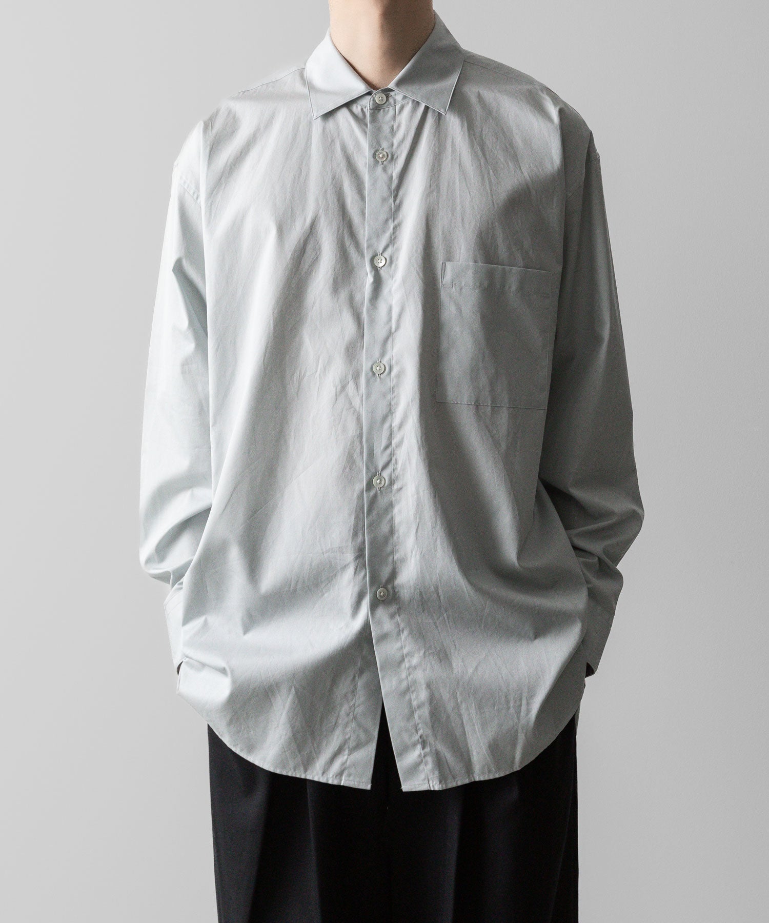 ssstein(シュタイン)の24AWコレクション OVERSIZED DOWN PAT SHIRT - OFF GREY 公式通販サイトsession福岡セレクトショップ