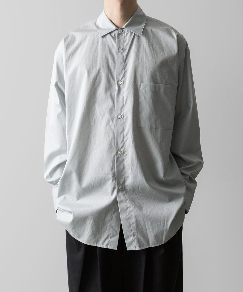ssstein / シュタイン】OVERSIZED DOWN PAT SHIRT - OFF GREY | 公式