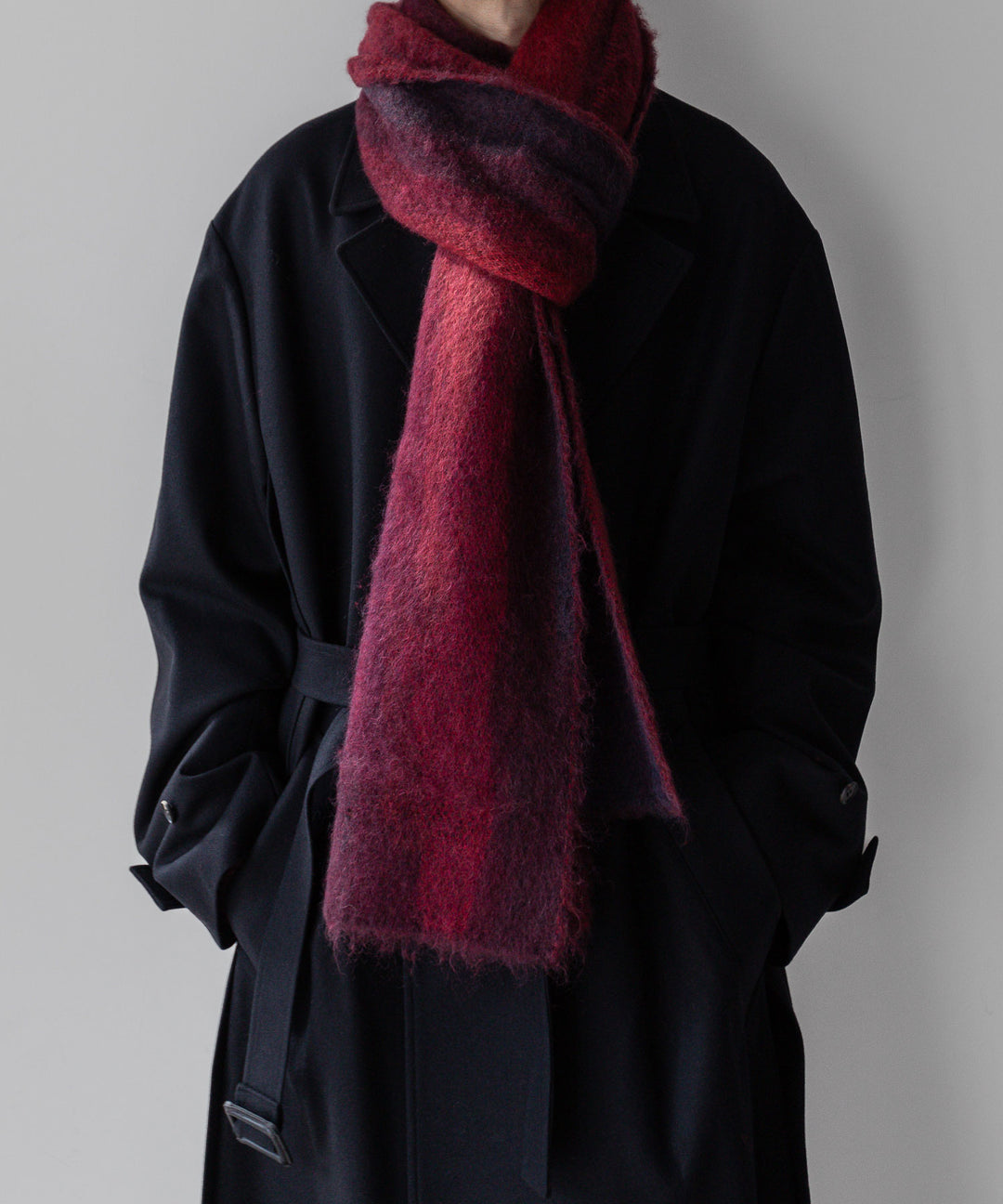 stein(シュタイン)の23AWコレクションGRADATION MOHAIR MUFFLER のRED sessionセッション福岡セレクトショップ 公式通販サイト 