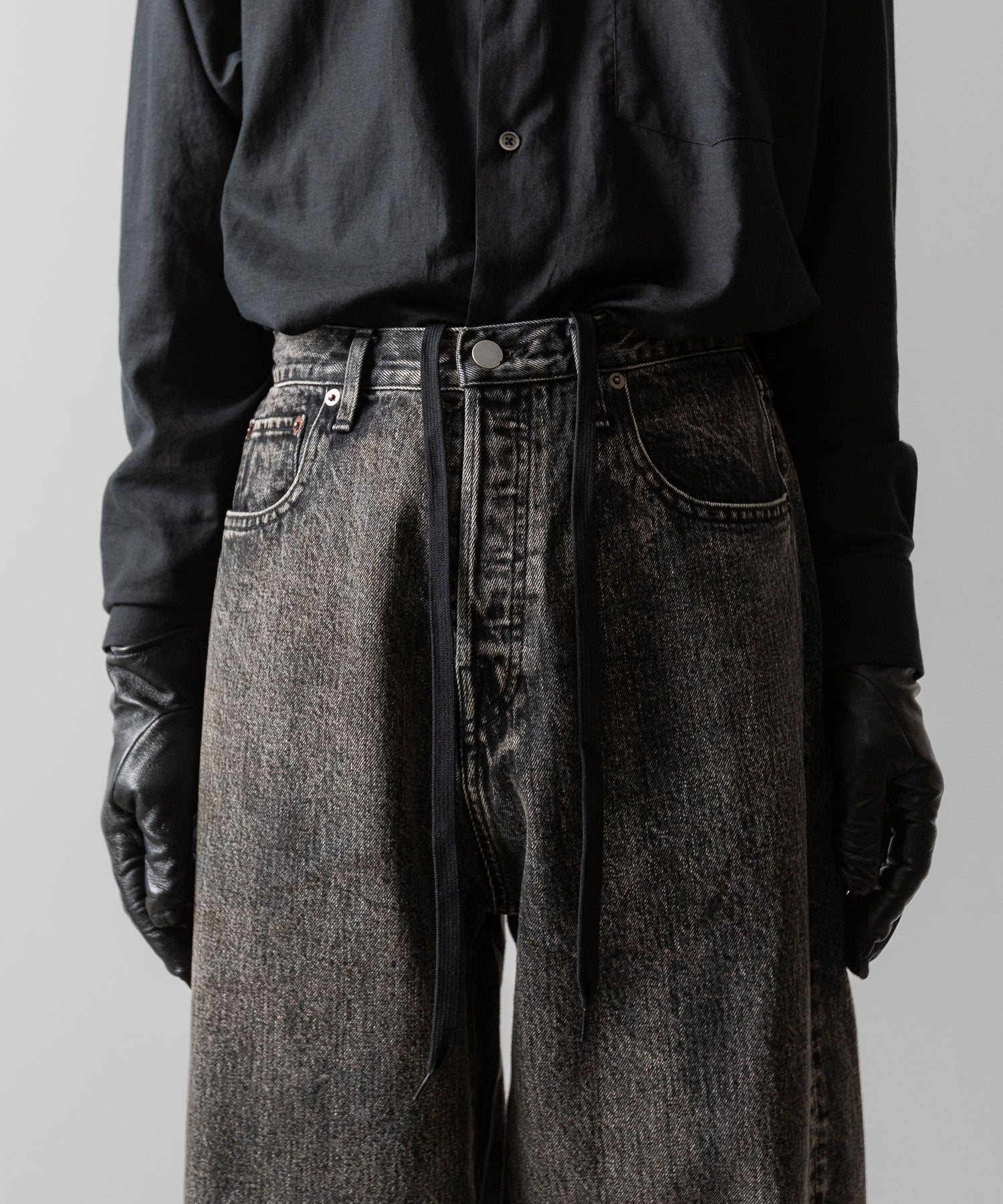 ssstein(シュタイン)のTWIST SEAM BAGGY VINTAGE DENIM JEANS - BLACKの公式通販サイトsession福岡セレクトショップ