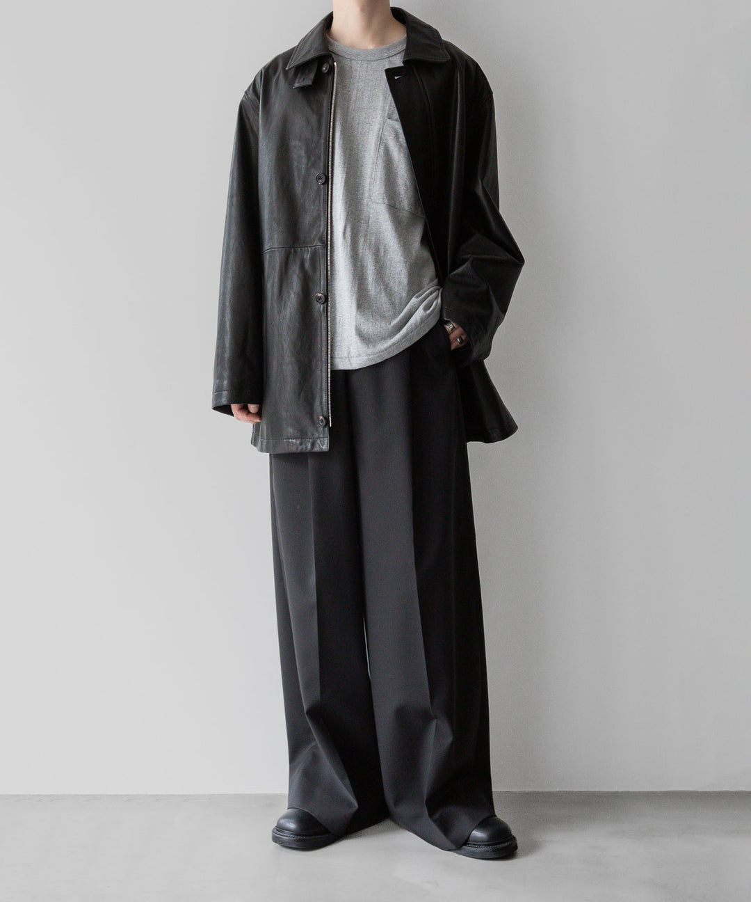 【INTÉRIM】インテリムのBINDER NECK LOOP WHEEL AME-KAJI POCKET TEE - A.GRAYの公式通販サイトsession福岡セレクトショップ