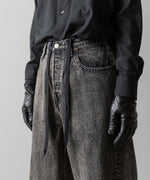 画像をギャラリービューアに読み込む, ssstein(シュタイン)のTWIST SEAM BAGGY VINTAGE DENIM JEANS - BLACKの公式通販サイトsession福岡セレクトショップ
