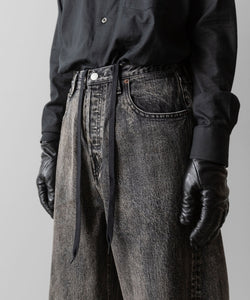 ssstein(シュタイン)のTWIST SEAM BAGGY VINTAGE DENIM JEANS - BLACKの公式通販サイトsession福岡セレクトショップ