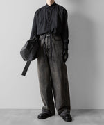 画像をギャラリービューアに読み込む, ssstein(シュタイン)のTWIST SEAM BAGGY VINTAGE DENIM JEANS - BLACKの公式通販サイトsession福岡セレクトショップ
