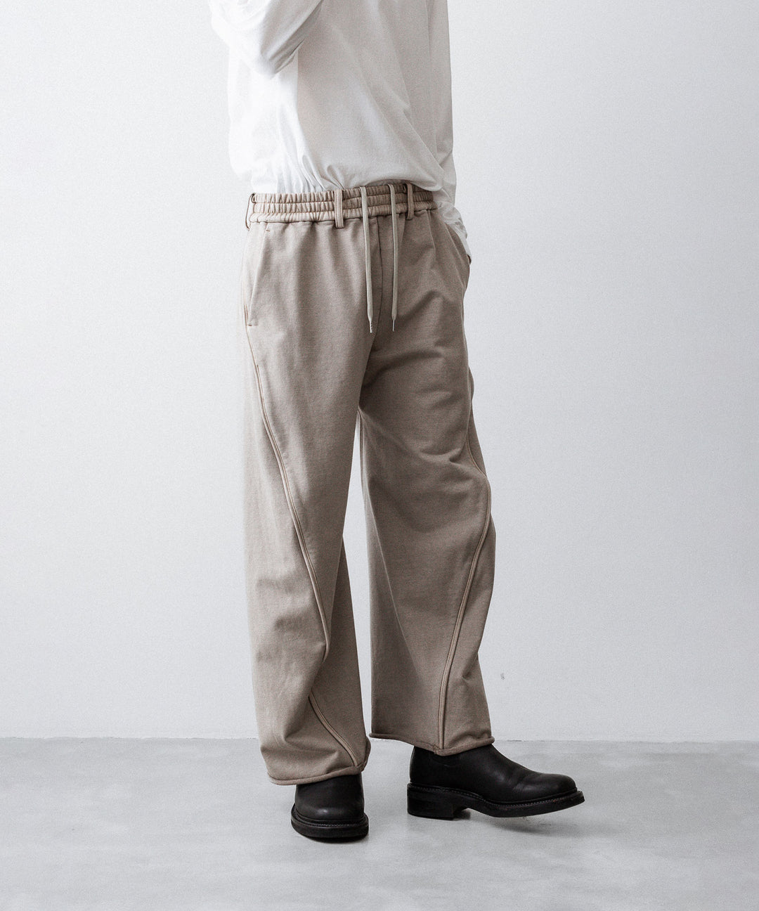 KANEMASA PHIL. カネマサフフィル36G FINE SWEAT DRAPING EASY PANTSのCHARCOAL PIGMENT公式通販サイトsession福岡セレクトショップ