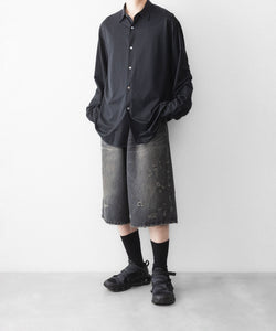 s　ジュン42個 ssstein / シュタイン】BAGGY DENIM SHORTS - BLACK | 公式通販サイト