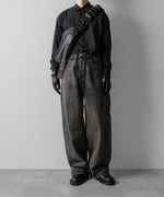 画像をギャラリービューアに読み込む, ssstein(シュタイン)のTWIST SEAM BAGGY VINTAGE DENIM JEANS - BLACKの公式通販サイトsession福岡セレクトショップ
