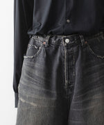 画像をギャラリービューアに読み込む, ssstein(シュタイン)のBAGGY DENIM SHORTS - BLACKの公式通販サイトsession福岡セレクトショップ
