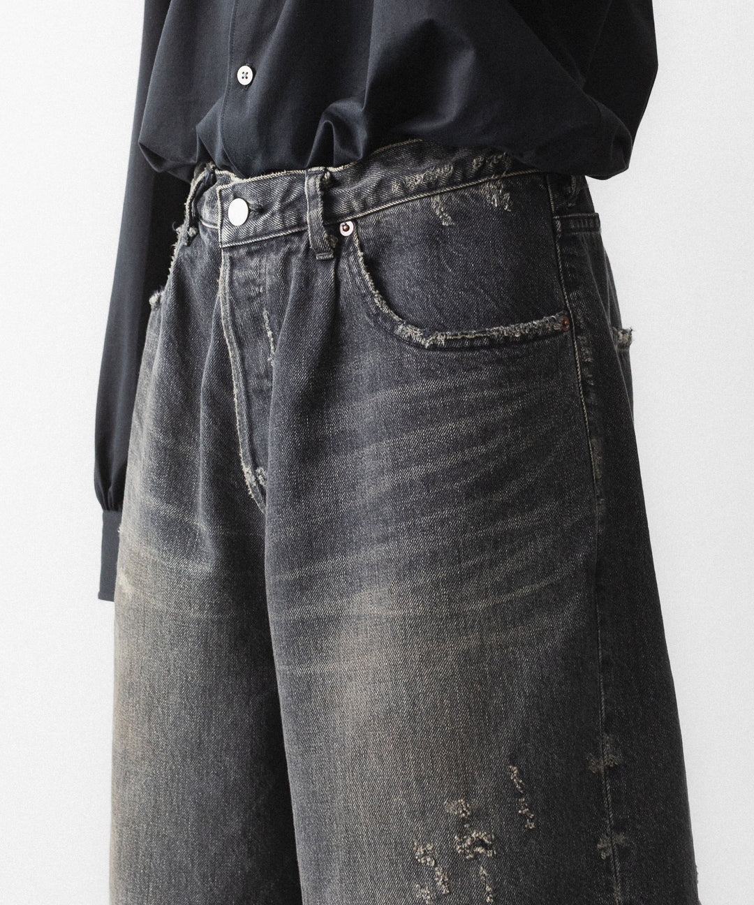 ssstein(シュタイン)のBAGGY DENIM SHORTS - BLACKの公式通販サイトsession福岡セレクトショップ