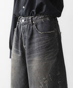 画像をギャラリービューアに読み込む, ssstein(シュタイン)のBAGGY DENIM SHORTS - BLACKの公式通販サイトsession福岡セレクトショップ
