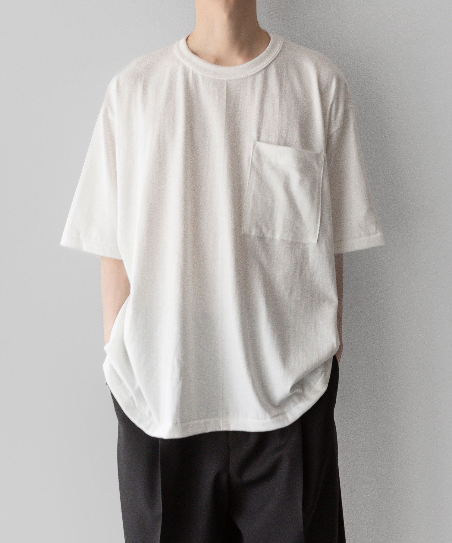 【INTÉRIM】インテリムのBINDER NECK LOOP WHEEL AME-KAJI POCKET TEE - OFFの公式通販サイトsession福岡セレクトショップ