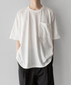 【INTÉRIM】BINDER NECK LOOP WHEEL AME-KAJI POCKET TEE - OFF
