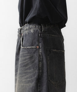 ssstein / シュタイン】BAGGY DENIM SHORTS - BLACK | 公式通販サイト