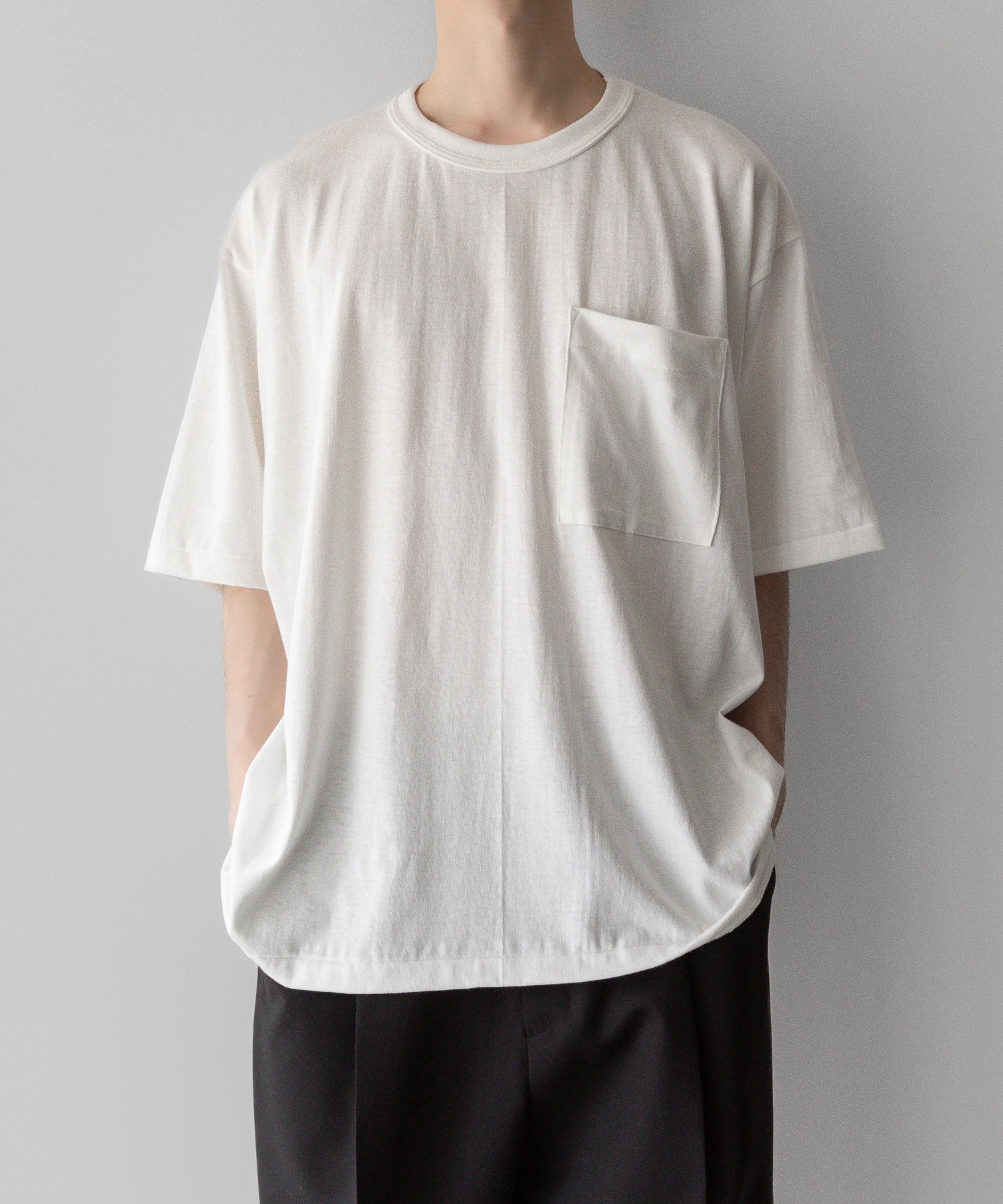 【INTÉRIM】インテリムのBINDER NECK LOOP WHEEL AME-KAJI POCKET TEE - OFFの公式通販サイトsession福岡セレクトショップ