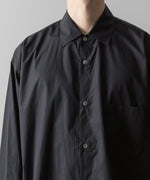 画像をギャラリービューアに読み込む, ssstein(シュタイン)の24AWコレクション OVERSIZED DOWN PAT SHIRT - DARK CHARCOAL 公式通販サイトsession福岡セレクトショップ
