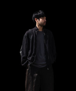 ssstein / シュタイン】CUPRO FIBRIL VINTAGE ZIP JACKET - BLACK