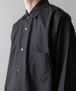 画像をギャラリービューアに読み込む, ssstein(シュタイン)の24AWコレクション OVERSIZED DOWN PAT SHIRT - DARK CHARCOAL 公式通販サイトsession福岡セレクトショップ
