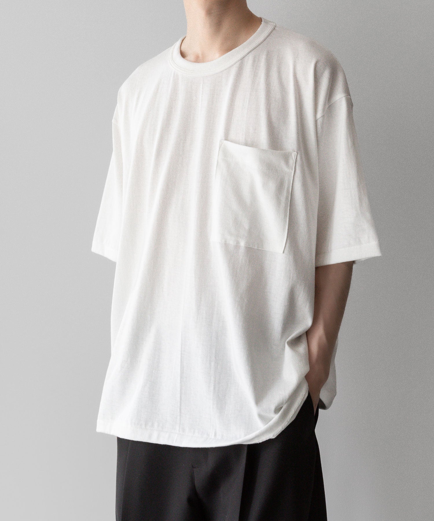 【INTÉRIM】インテリムのBINDER NECK LOOP WHEEL AME-KAJI POCKET TEE - OFFの公式通販サイトsession福岡セレクトショップ