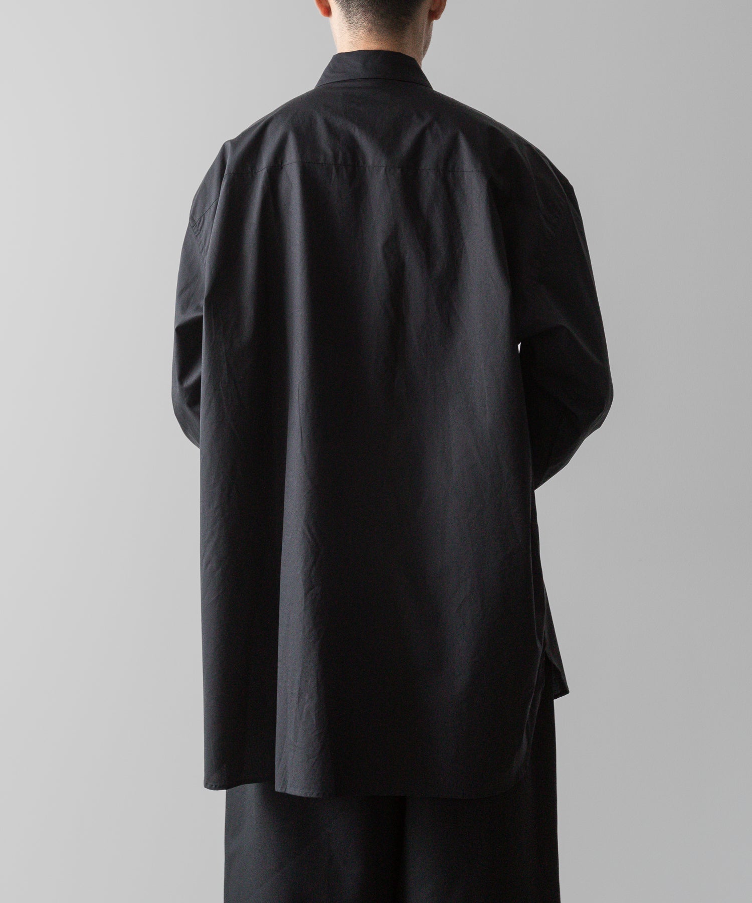 ssstein(シュタイン)の24AWコレクション OVERSIZED DOWN PAT SHIRT - DARK CHARCOAL 公式通販サイトsession福岡セレクトショップ