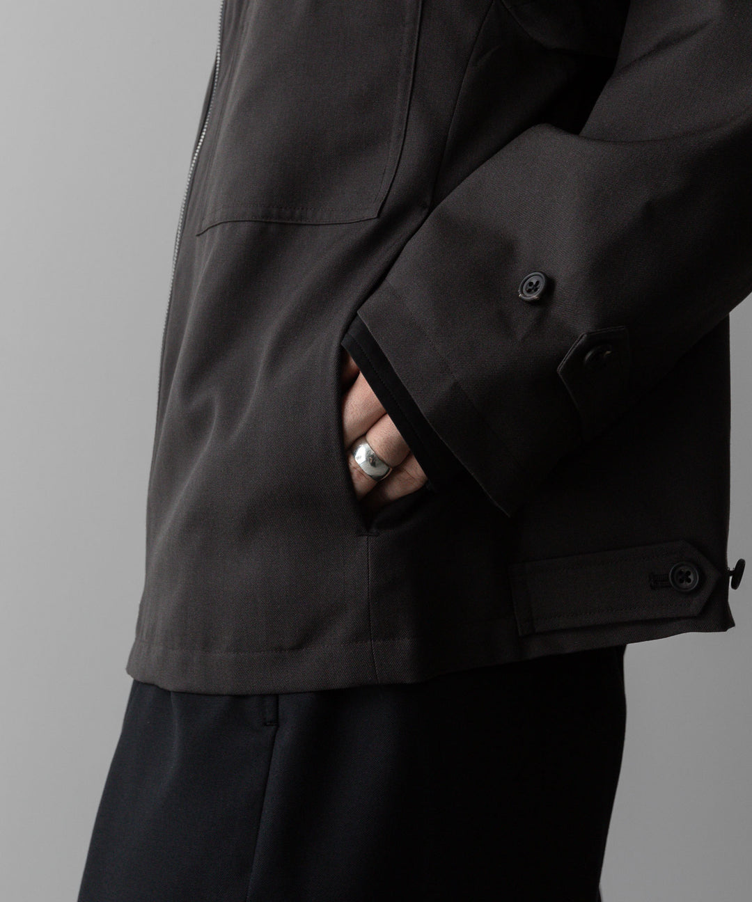 ssstein(シュタイン)の24AWコレクション DRIZZLER ZIP UP JACKET - GREY KHAKI 公式通販サイトsession福岡セレクトショップ