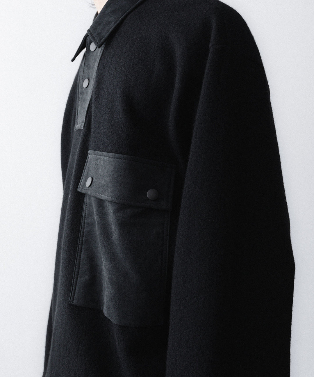 UJOH - ウジョーのPOLO COLLAR PULLOVER のBLACK公式通販サイトsession福岡セレクトショップ