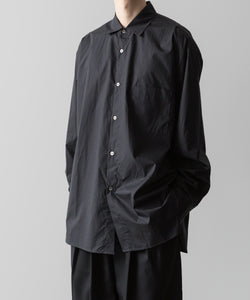 ssstein(シュタイン)の24AWコレクション OVERSIZED DOWN PAT SHIRT - DARK CHARCOAL 公式通販サイトsession福岡セレクトショップ