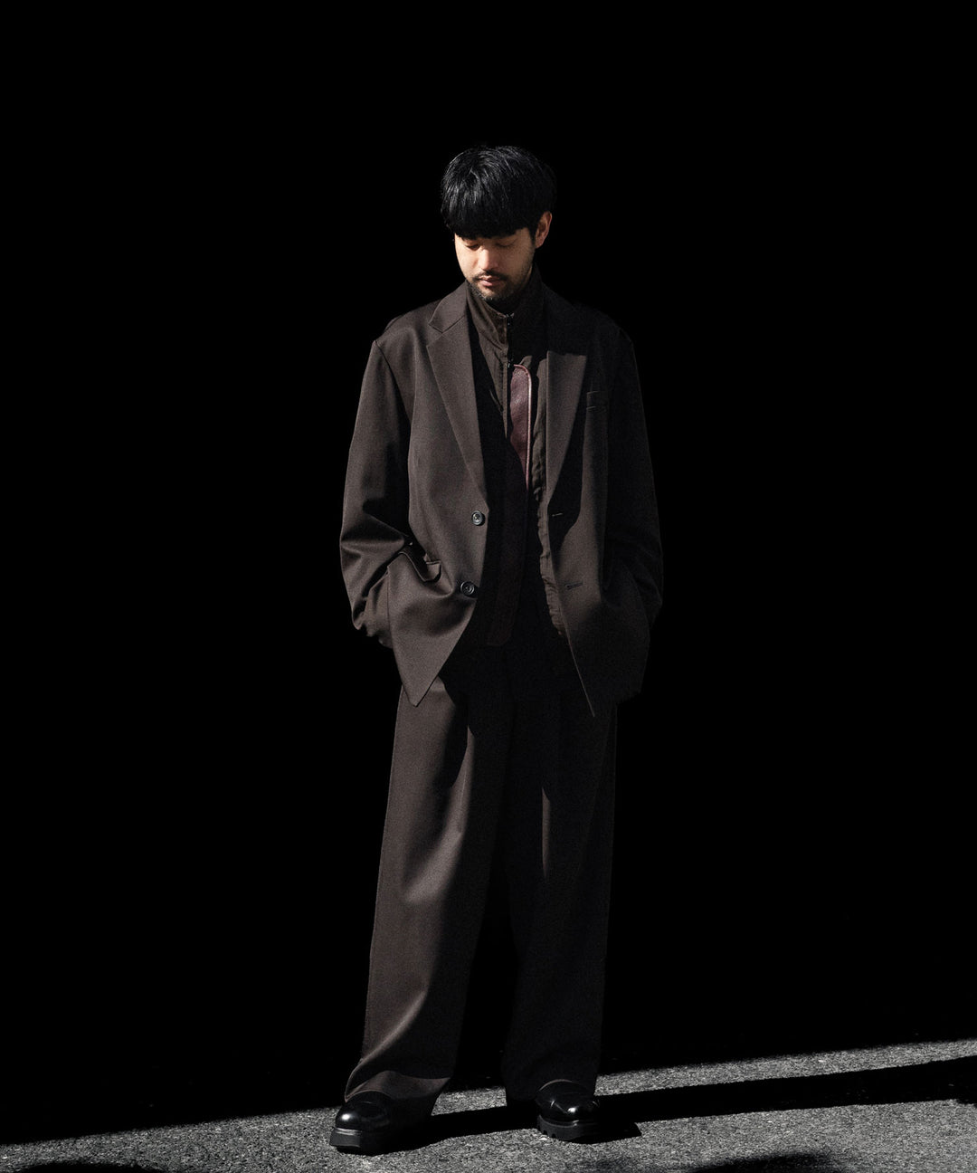 ssstein(シュタイン)のSHRUNK NYLON OVERSIZED FLIGHT JACKET - DARK BROWNの公式通販サイトsession福岡セレクトショップ