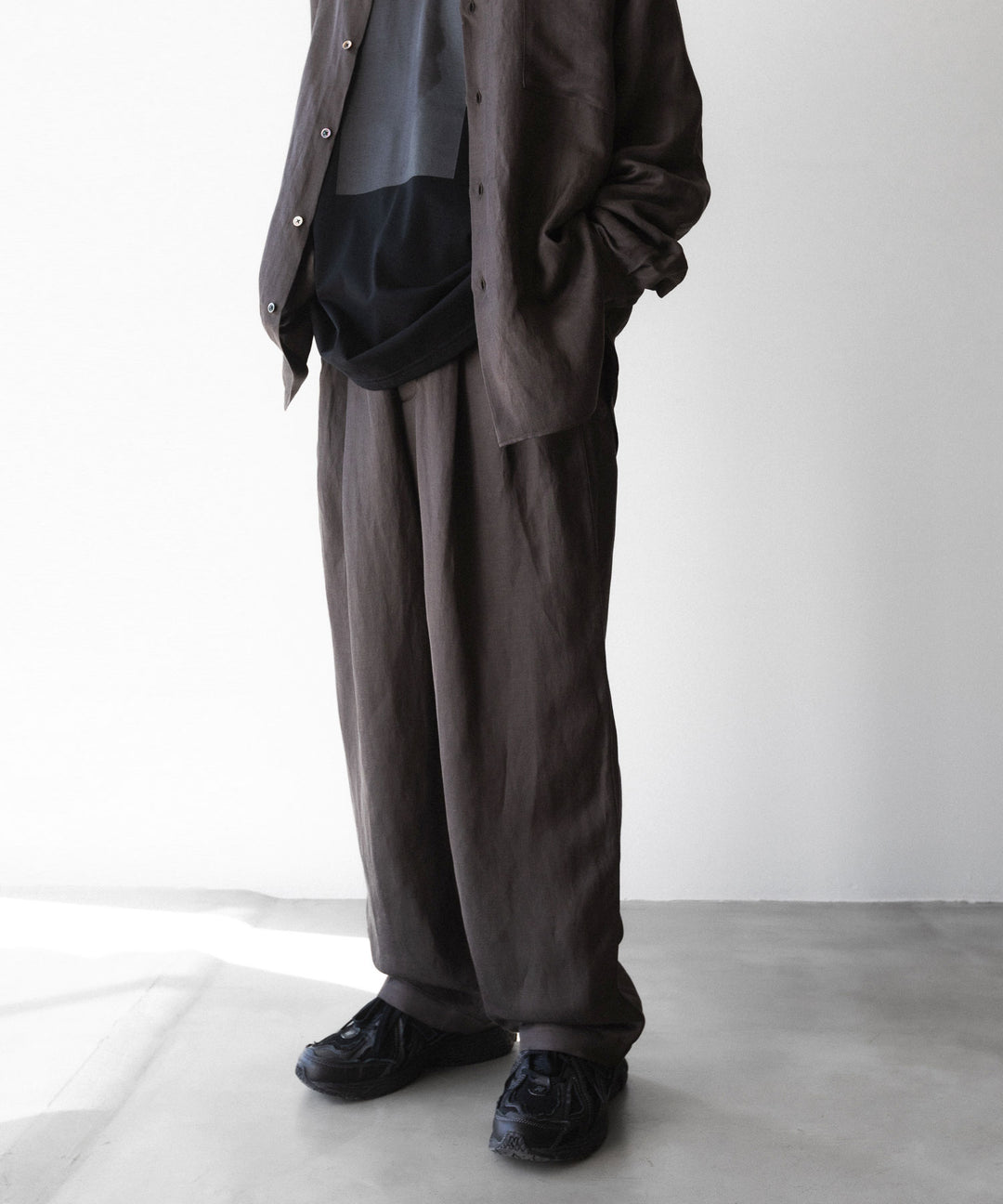 ssstein(シュタイン)のVIS/LI TWILL WIDE EASY TROUSERS - KHAKIの公式通販サイトsession福岡セレクトショップ