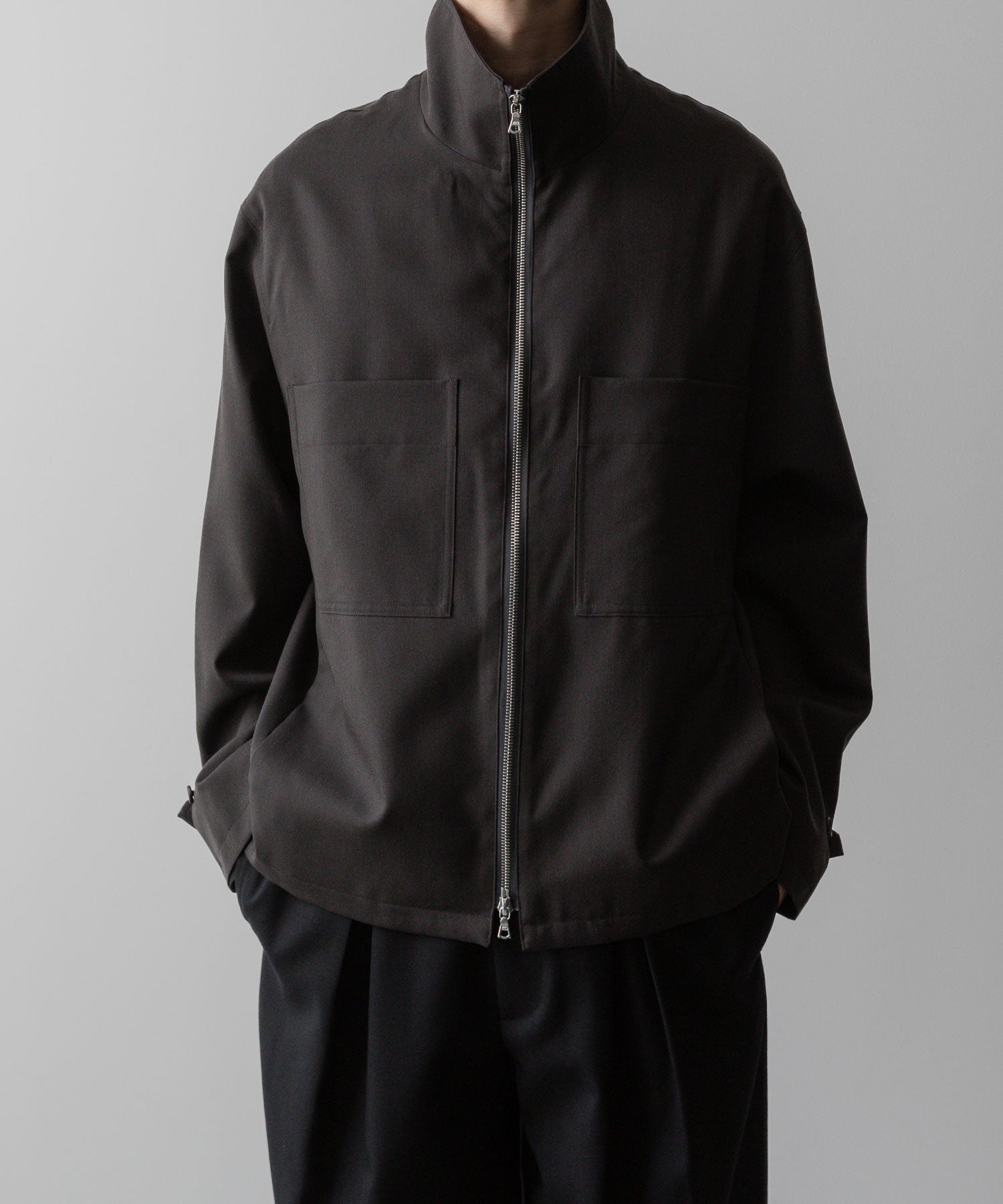 ssstein(シュタイン)の24AWコレクション DRIZZLER ZIP UP JACKET - GREY KHAKI 公式通販サイトsession福岡セレクトショップ