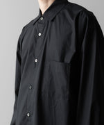 画像をギャラリービューアに読み込む, ssstein(シュタイン)の24AWコレクション OVERSIZED DOWN PAT SHIRT - BLACK 公式通販サイトsession福岡セレクトショップ
