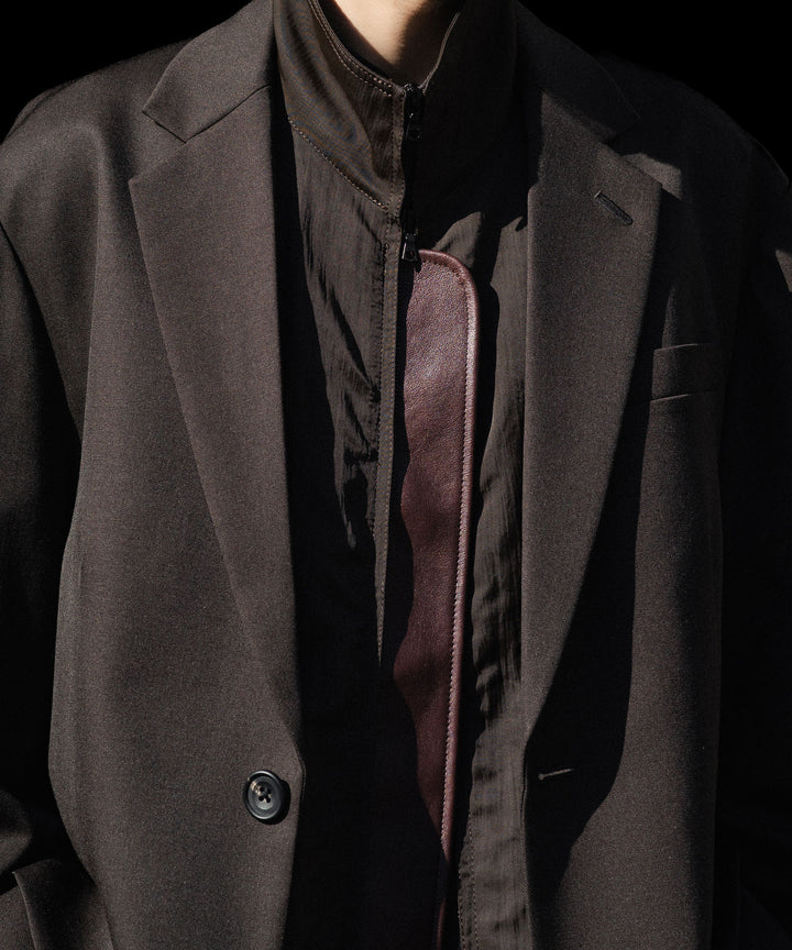 ssstein(シュタイン)のSHRUNK NYLON OVERSIZED FLIGHT JACKET - DARK BROWNの公式通販サイトsession福岡セレクトショップ
